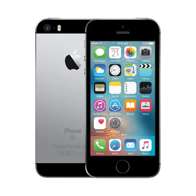 Apple iPhone SE (1st generation), Silver back and Space Grey front