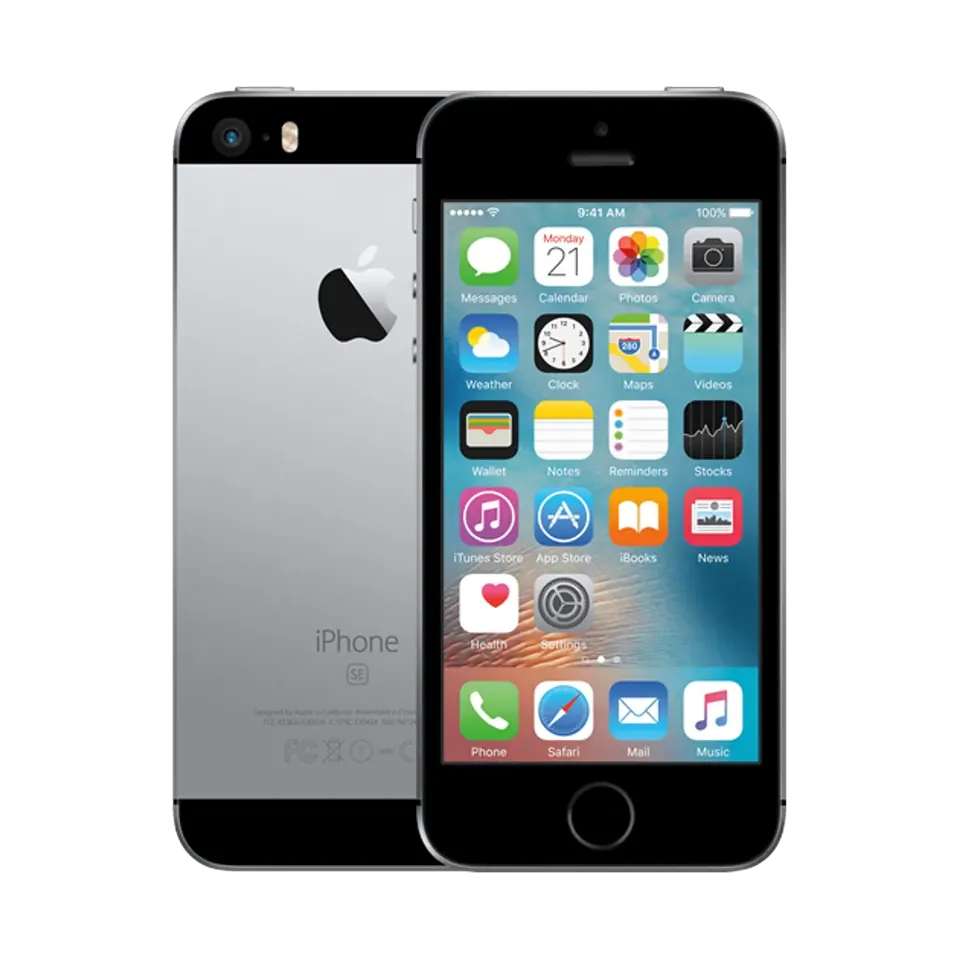 Apple iPhone SE (1st generation), Silver back and Space Grey front