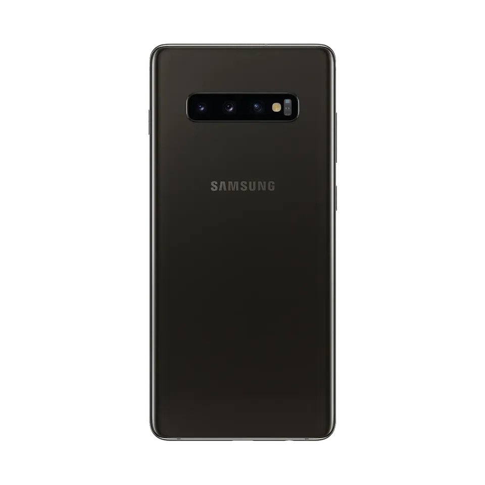 Samsung Galaxy S10+ in Prism Black, back with the triple camera