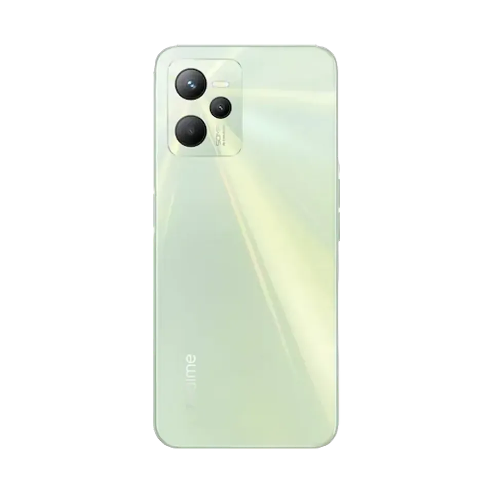 realme C35 in Glowing Green, back, Glowing Green