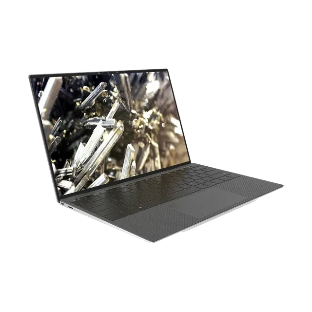 Dell XPS 13 in Graphite, open, angled view