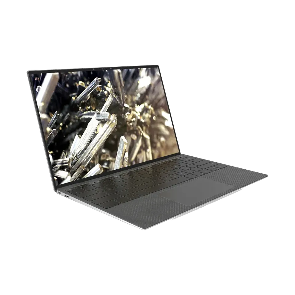 Dell XPS 13 in Graphite, open, angled view
