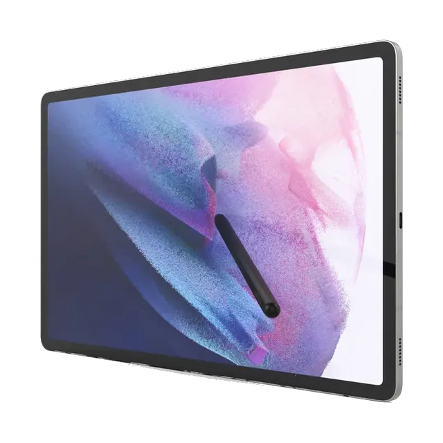 Samsung Galaxy Tab S10+ with S Pen, angled, with the S Pen