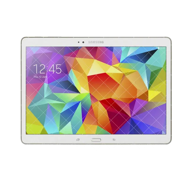 Samsung Galaxy Tab A 10.1 in White, front, display on