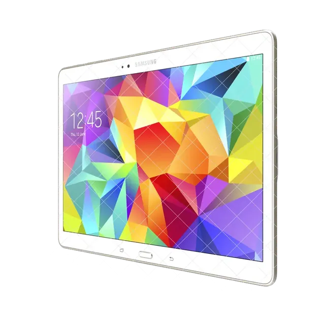 Samsung Galaxy Tab A 10.1 in White, front, angled
