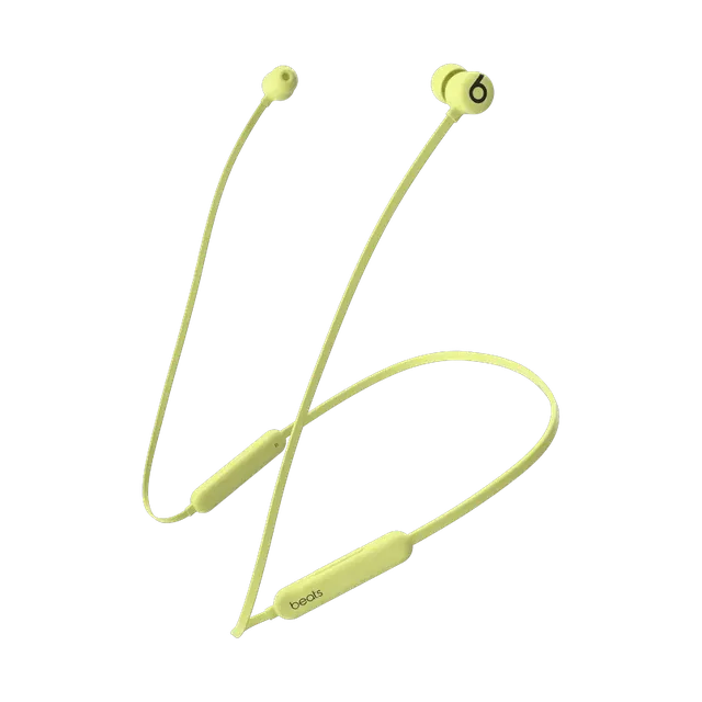 Beats Flex wireless earphones in Yuzu Yellow