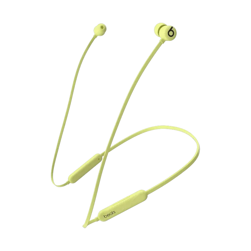 Beats Flex wireless earphones in Yuzu Yellow
