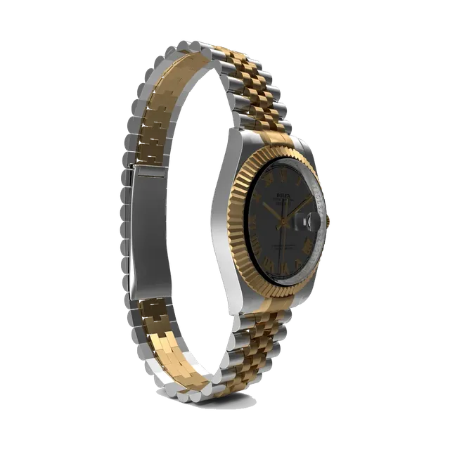 Rolex Datejust 36 two-tone with Jubilee bracelet, case profile