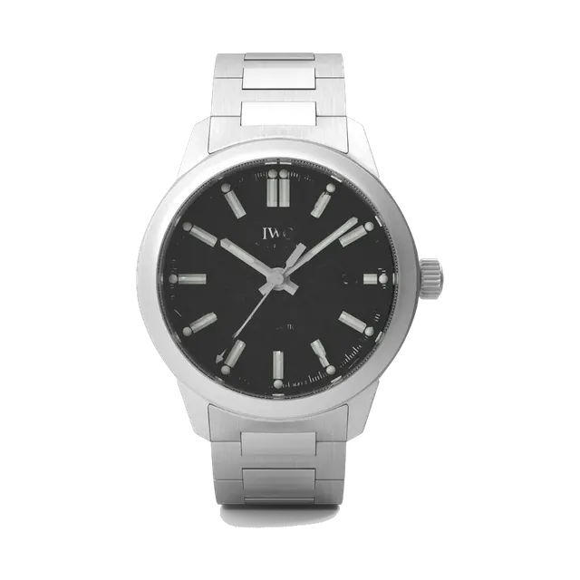 IWC Ingenieur Automatic in steel with black dial, dial