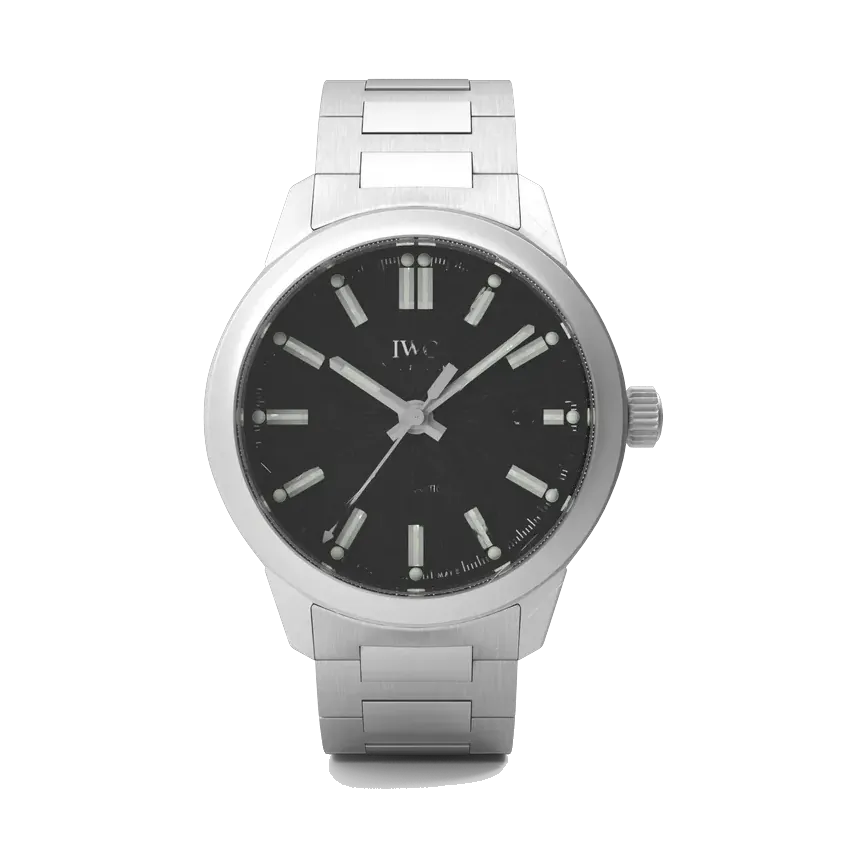 IWC Ingenieur Automatic in steel with black dial, dial