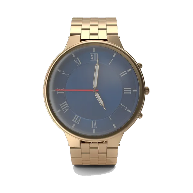 Daniel Klein gold-tone women's watch with navy dial, dial