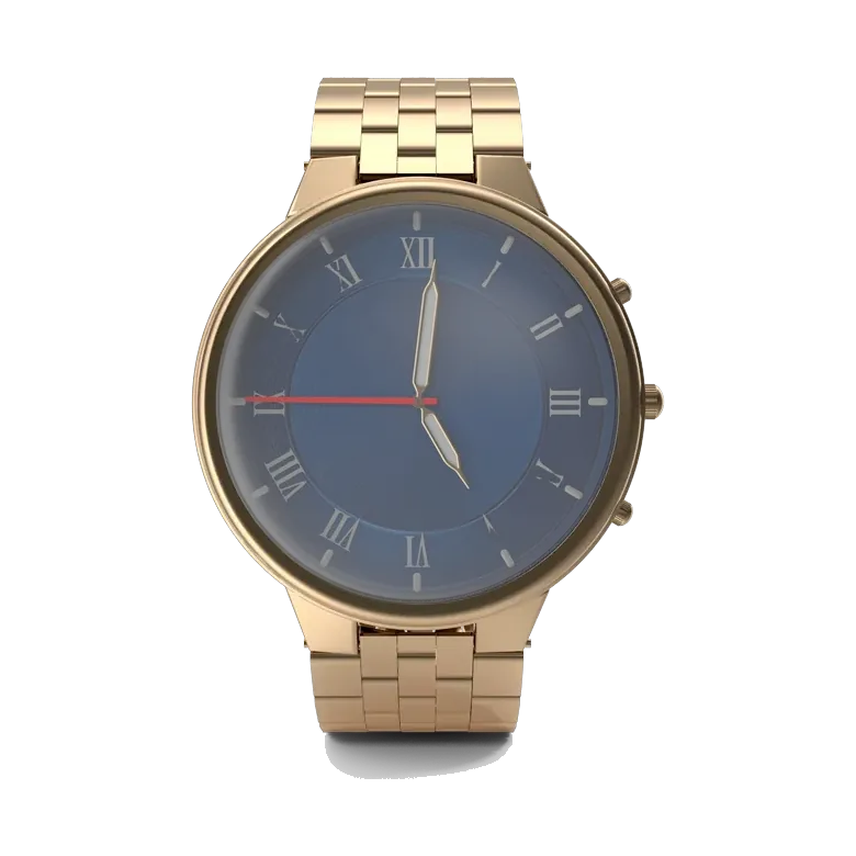 Daniel Klein gold-tone women's watch with navy dial, dial
