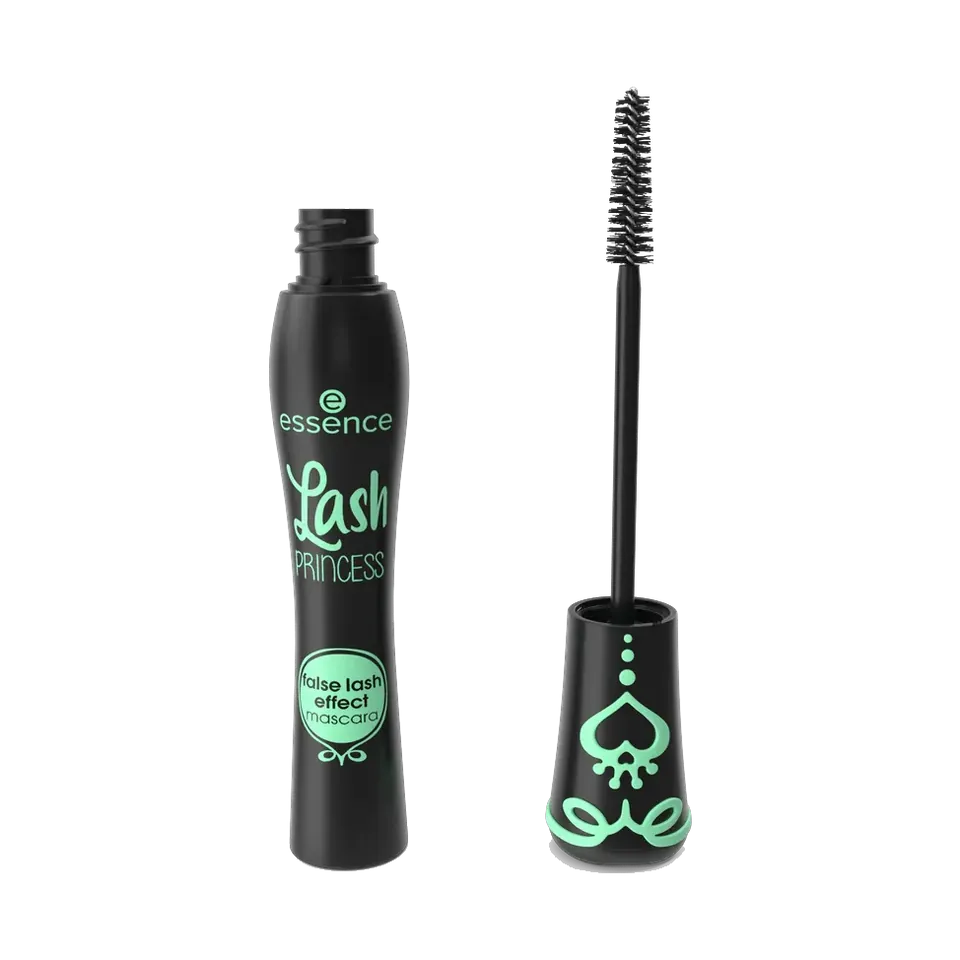 essence Lash Princess mascara, tube and brush, tube and wand