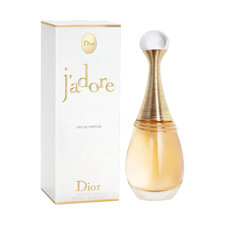 Dior J'adore eau de parfum, box and bottle