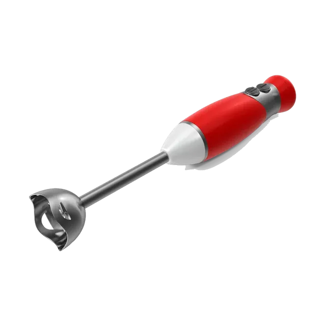 Moulinex hand blender in white and red