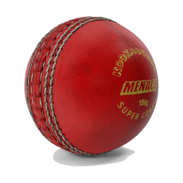 Red Kookaburra Menace leather cricket ball