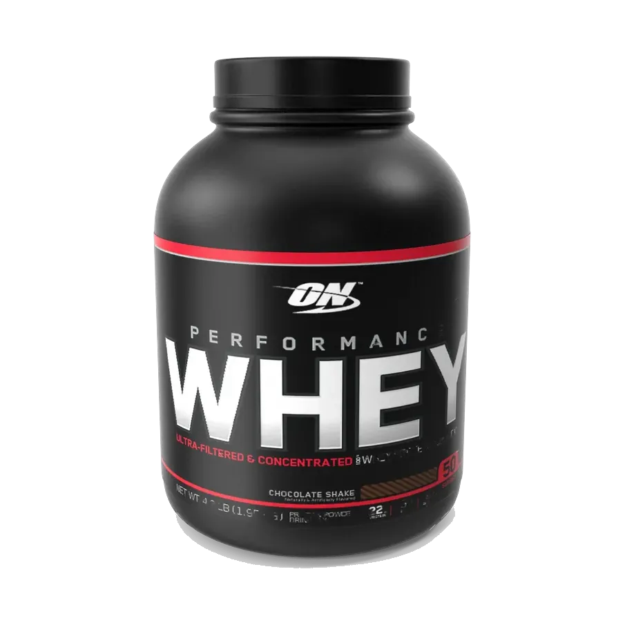 Black tub of Optimum Nutrition Performance Whey