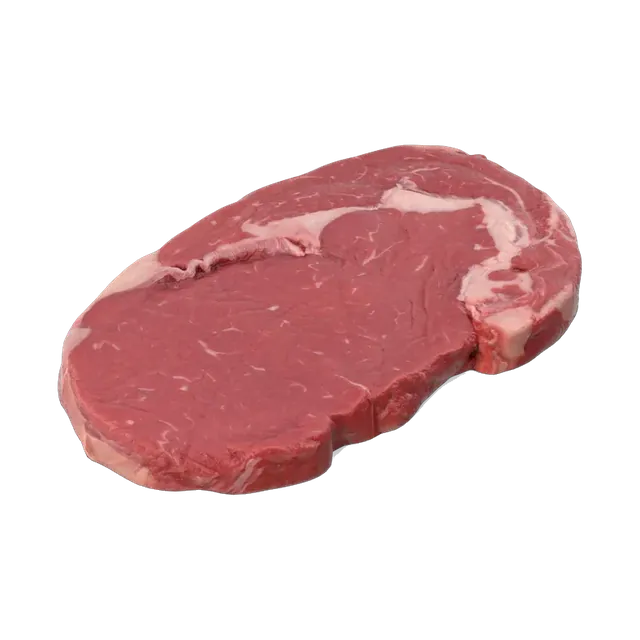 Raw beef ribeye steak