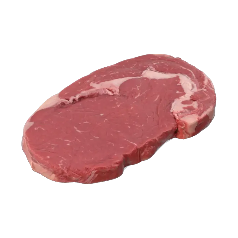 Raw beef ribeye steak