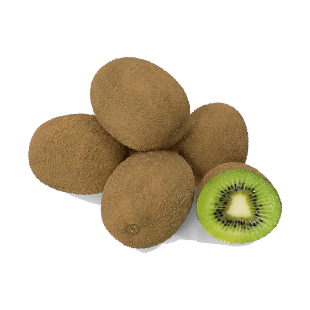 Kiwis with one cut in half