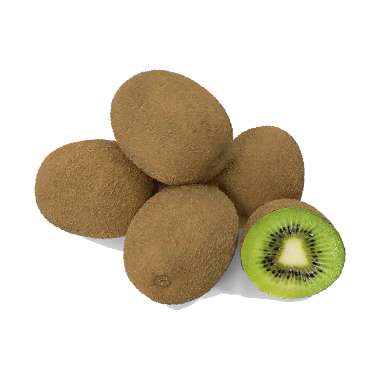 Kiwis with one cut in half