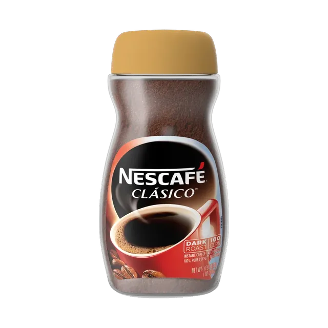 Nescafé Clásico instant coffee jar